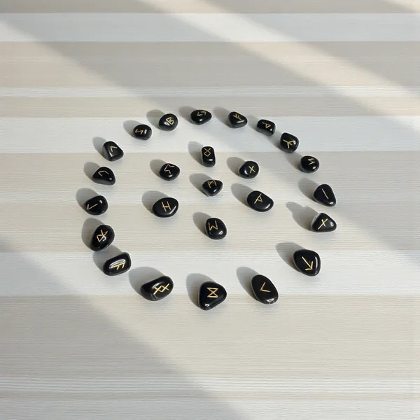 Rune_Symbol_Stones_Black_Agate_Engraved